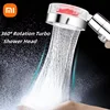 Xiaomi 360° Rotation Turbo Shower Head Handheld High Pressure Water Saving Spray Showerhead Filters Bathroom Accessories 1