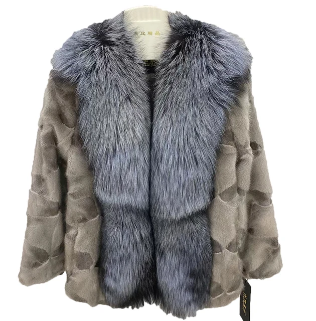 2024 Fashion Women Winter Warm Real Fur Coat Real Fox Fur
