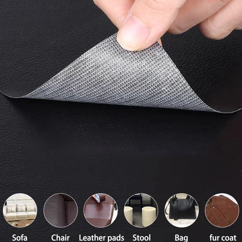Self Adhesive Leather for Sofa Chair Table Car Seat Bag Shoe Bed Leather Repair Patch Sticky Fix PU Sticker leather repair tape leather repair sticker leather patch leather repair leather repair material leather material leather repair patch self adhesive leather sticker