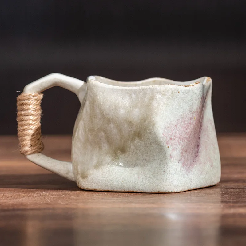 Luxury Ceramic Coffee Mug with Rope Handle - قدح ق...