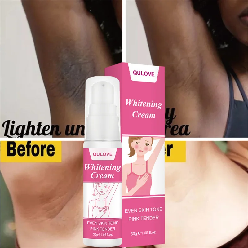 Whitening Cream For Dark Skin Armpit Thigh Inner Joint Lightening Intimate Area Underarm Body Care Private Parts Brighten Lotion women vaginal lips private part pink underarm intimate whitening dark nipple anal bleaching cream skin care body cream 50g