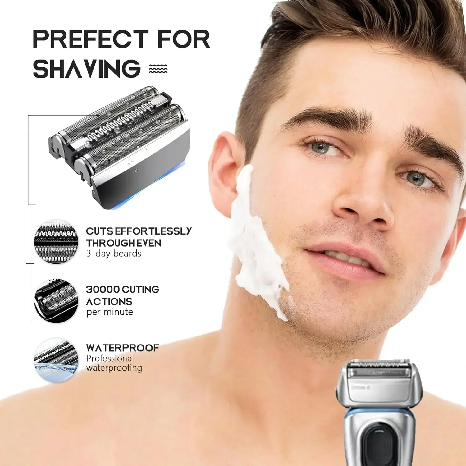 Braun Shaver Head Series 8 83M替刃 Amazon.com: Braun Series 8 Electric Shaver Replacement Head
