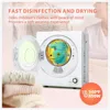 110V Portable Clothes Dryer 850W Compact Laundry Dryers 1.5 cu.ft Front Load Stainless Steel Electric Dryers Machine 3