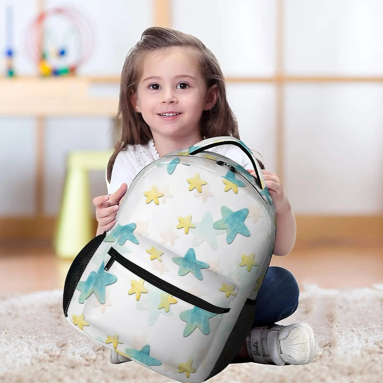 Artistic Children's Backpack Cute Kindergarten Schoolbag Multifunctional Girl Size Bag Custom Print Boy School Backpack