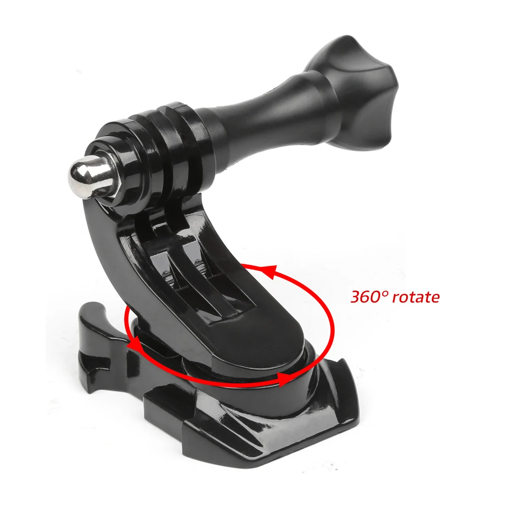 J Hook Adapter Mount 360 Degree Rotate Quick Release For GoPro Hero 12 11 8 7 9 10 SJCAM C300 C200 C100 Xiaomi yi 4k Accessories