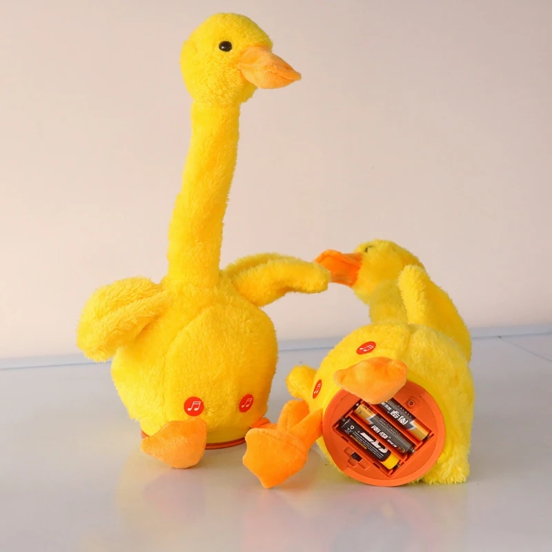 Duck Plush Talking Singing Mimicking Record Repeat for DOLL Glowing Party D Dropship