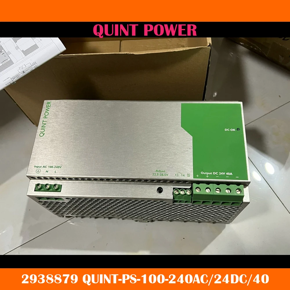 

QUINT POWER Contact Power Supply For Phoenix 2938879 QUINT-PS-100-240AC/24DC/40