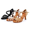 CLYFAN New Women Professional Latin Dance Shoes Cloth Satin Salsa Ballroom Wedding Dancing Shoes 1