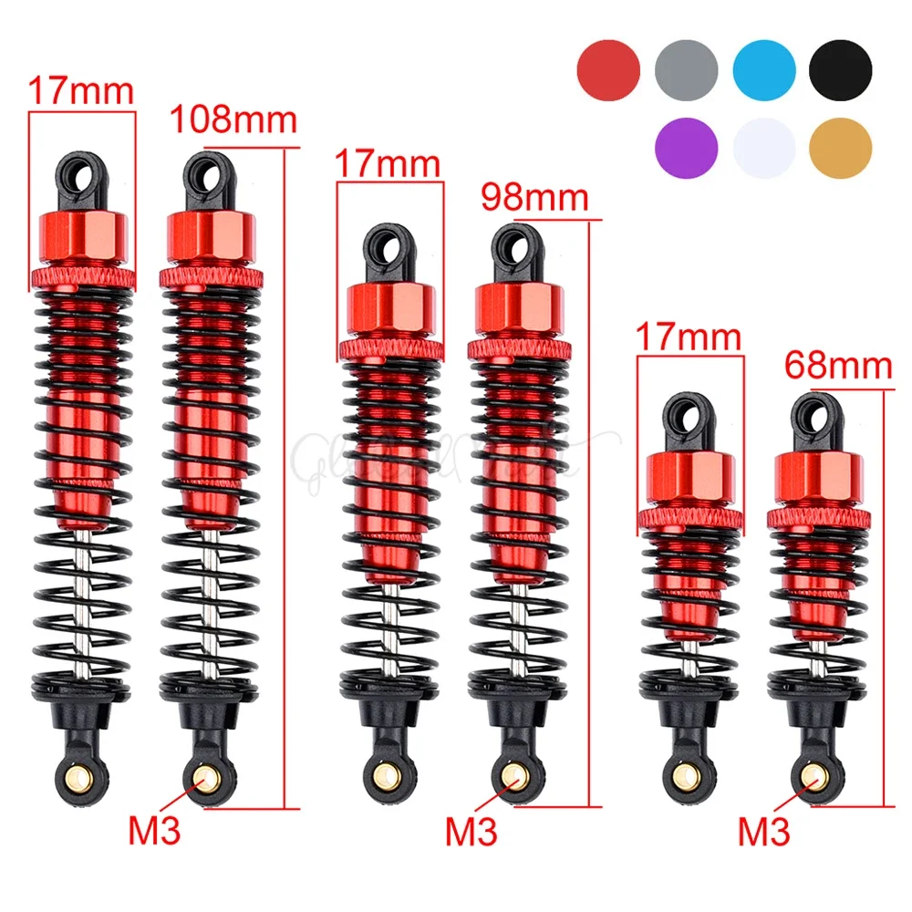 Aluminum Shock Absorbers Damper for 1/10 Scale RC Off-Road Vehicles