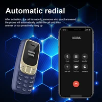 SERVO BM35 Mini Mobile Phone  2G GSM Wireless Dialer Dual SIM  Magic Voice Alarm Clock Blacklist Automatic Call Record Cellphone 2