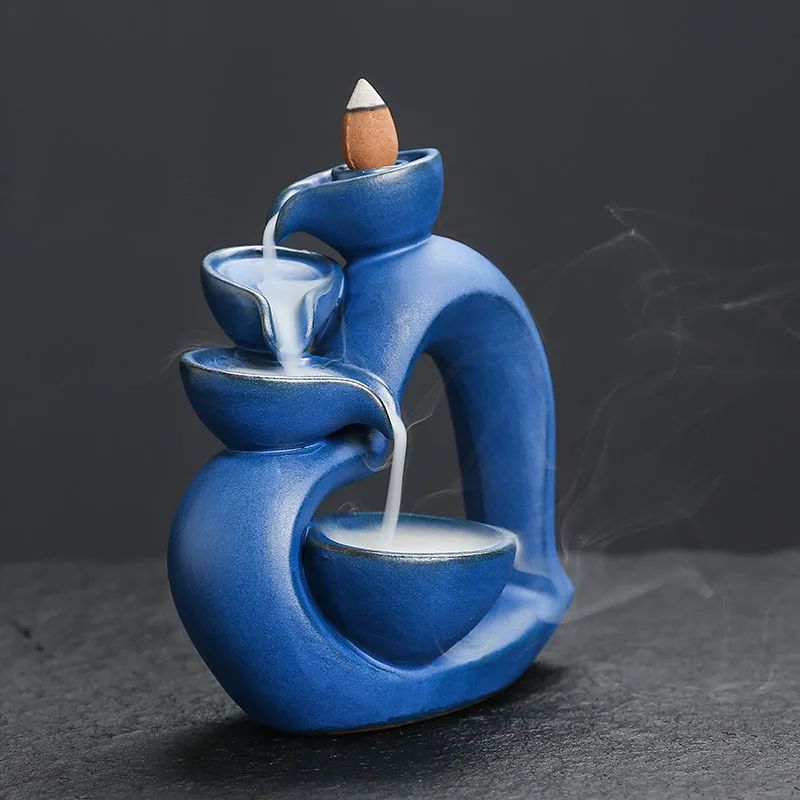 مبخرة عطرية من السيراميك ذات تدفق خلفي إبداعي أورو...