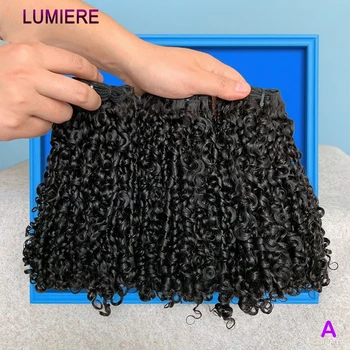 Fasci di capelli umani ricci pixie mongoli da 8-24 pollici affare fasci di capelli ricci Jerry rimbalzanti estensione del tessuto dei capelli vergini grezzi brasiliani