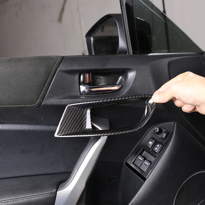 

Для Subaru BRZ Toyota 86 GT86 2012-20, внутренняя ручка автомобиля, декоративная крышка декоративная наклейка на рамку ABS, защита внутренней ручки