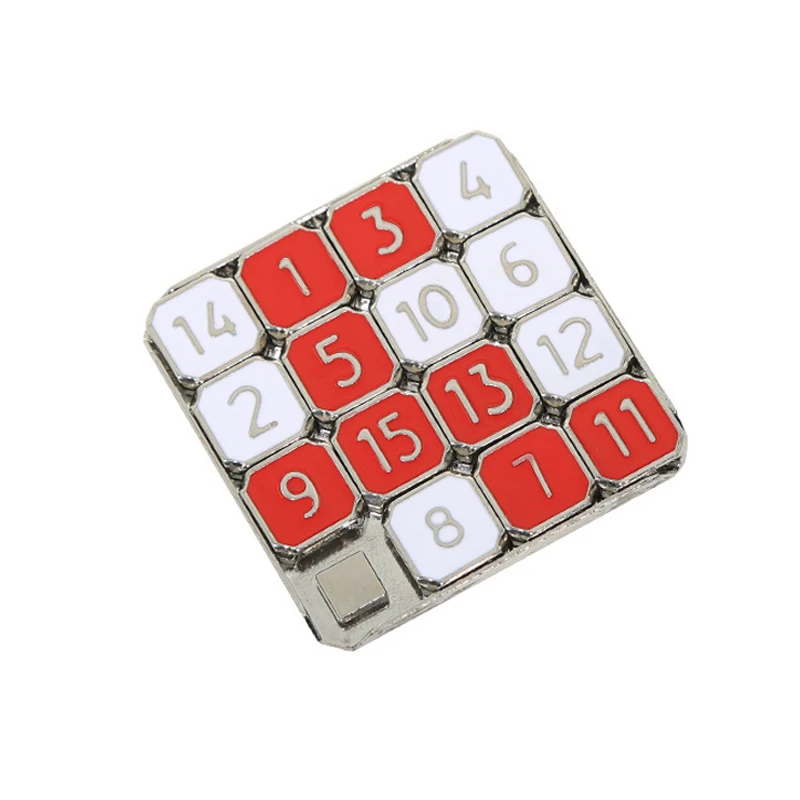 Number Slide Puzzle Metal Brain Teasers For Kids Montessori Educational Toys Huarong Road Math Games For The Classroom