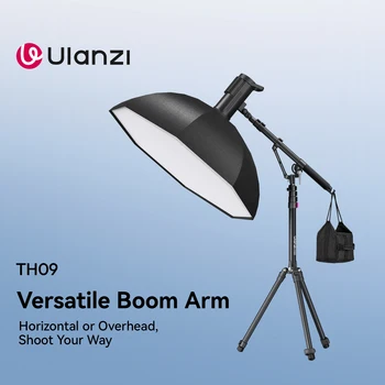 Ulanzi TH09 Versatile Boom Arm 1.34M 5KG Load Tripod with Dual Locking Mechanism for Camera Softbox Video Light Livestreaming