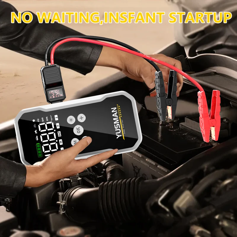 Car Jump Starter Jump Starter 12V Car Jump Starter 4000A Car Battery Starter 15800mAh Portable Power Bank Booster
