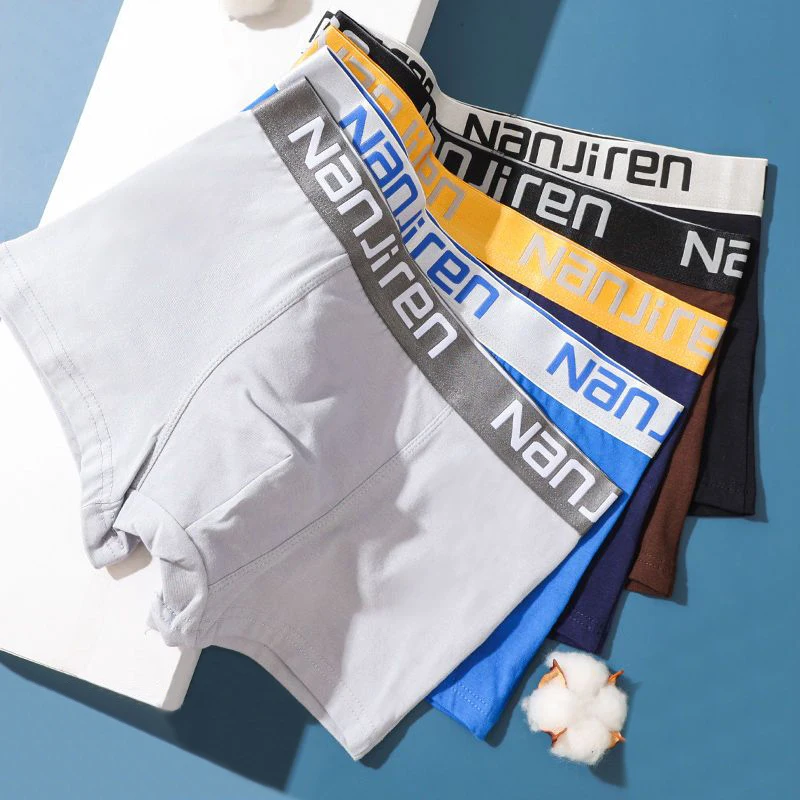 5Pcs Boxer Shorts Men's Underwear Sexy Panties Cotton Man Underpants Male U Convex Lingerie Wholesale Lots Free Shipping