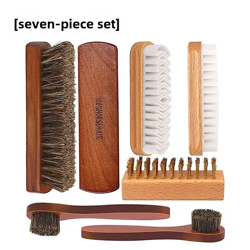 Chamois Leather Double-headed Brush for Shoe Polishing shoe brush