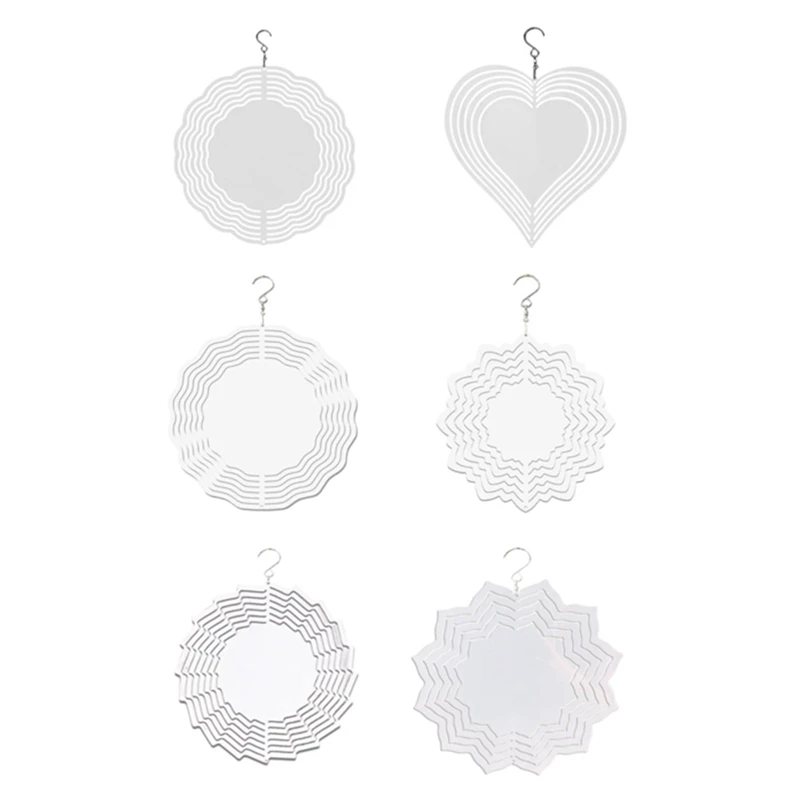 

Pet Style Wind Power White Coated Aluminum Plate Double-Sided Printing Heat Transfer Wind Chime Turntable