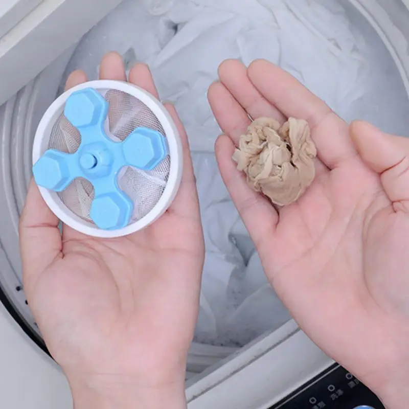3PCS Laundry Balls Pet Hair Remover Washing Machine Catch Lint Filter Mesh Bag Hair Catcher 360 Degree Removes Lint