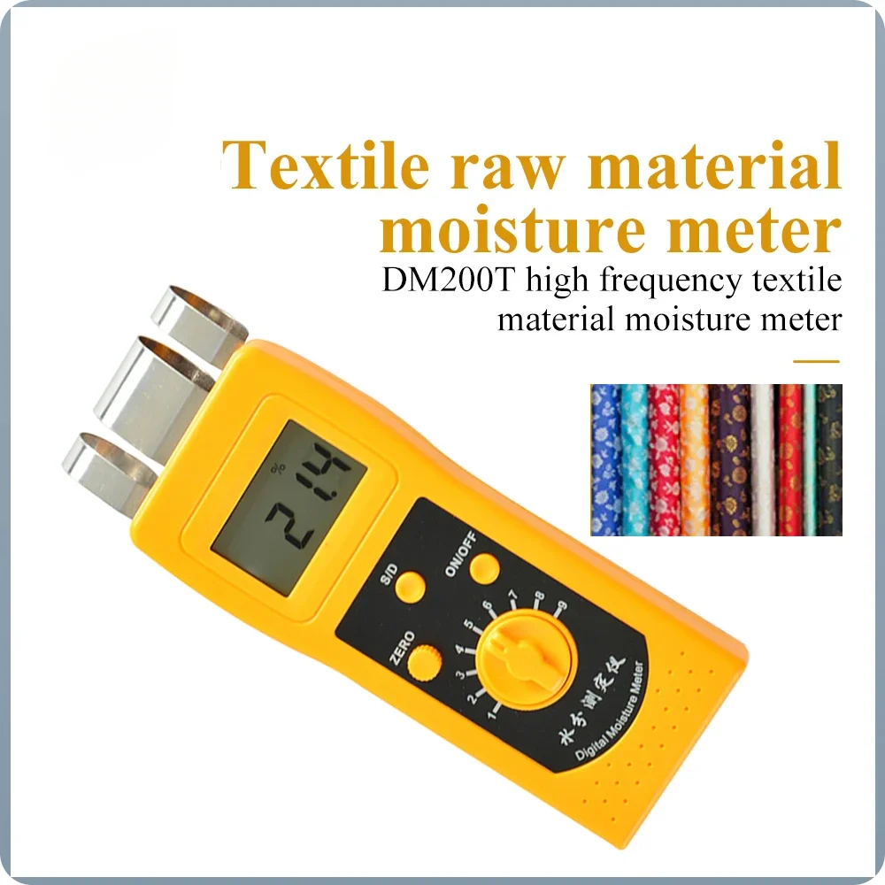 

Textile Materials Moisture DM200T Portable Digital Meter for Raw Content Analyzer