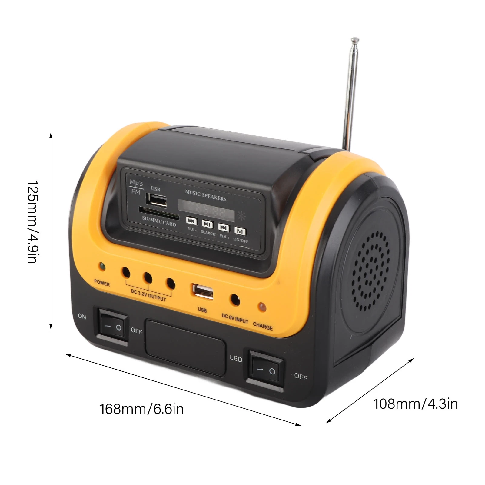 מחולל כוח סולארי תחנת כוח ניידת 5000mAh מחולל כוח סולארי עם לוח סולארי לטיולים חירום