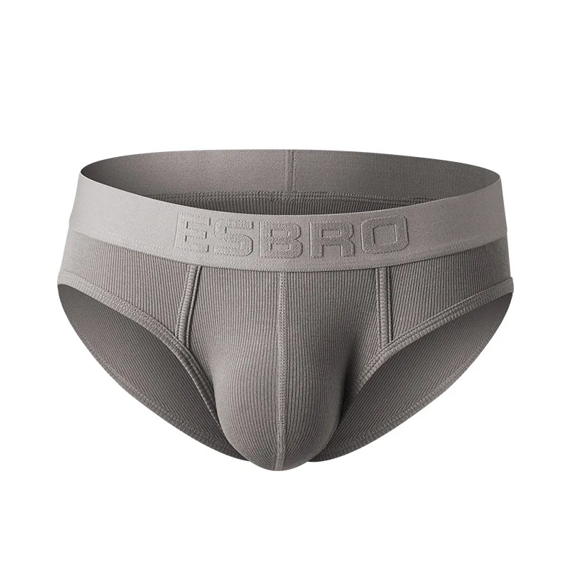 Threaded U convex bag comfortable men's thin underwear, cross-border delivery of low-rise elastic sports briefs E01 — view 6
