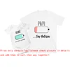 No Battery Always with Battery Matching T-shirt Father and Son Matching Outfits Fathers Day Gift Dad and Daughter Shirts 4