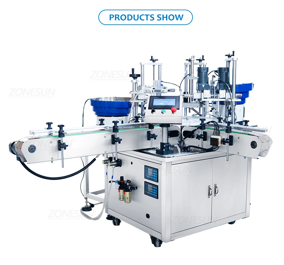 ZONEPACK Машина для наполнения и укупорки бутылок эфирным маслом Жидкость Автоматический магнитный насос ZS-AFC11