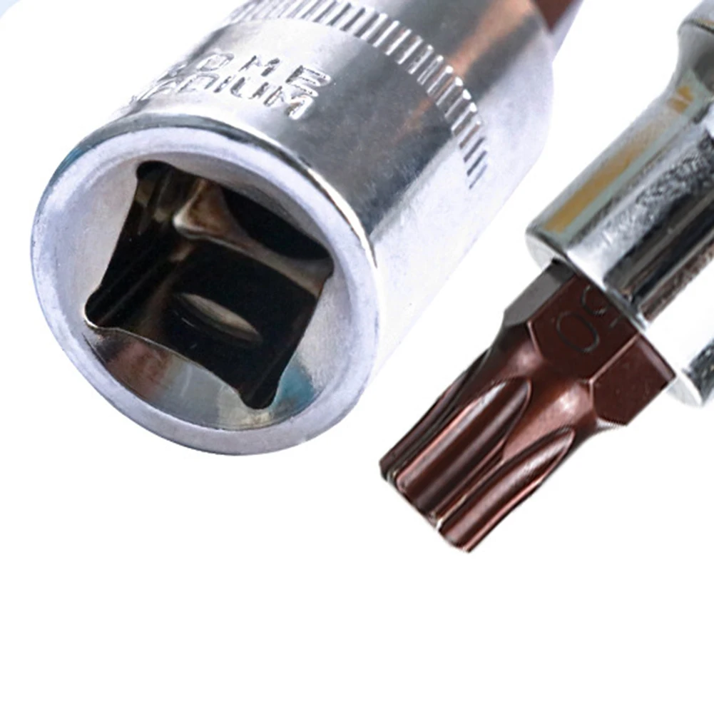 1pc T20-T70 Hex Kopf Schraubendreher Bit Torx Bit Steckdosen 1/2 zoll Steckschlüssel Schlitz Spitze Schraubendreher Bit Hand werkzeuge – Detail 4