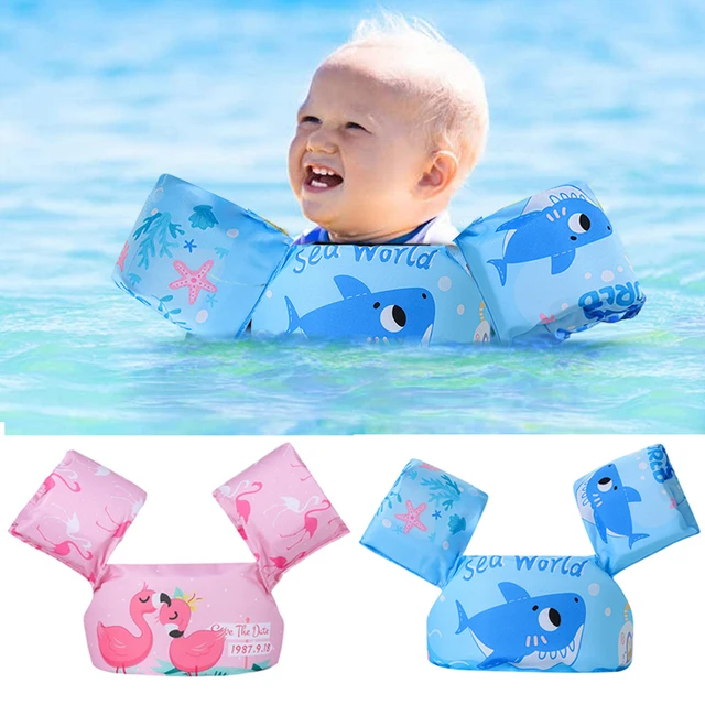 Baby Float Cartoon Arm Sleeve Life Jacket Swimsuit Foam Safety Swimming Training Floating Pool Float Swimming Ring Puddle Jumper 1