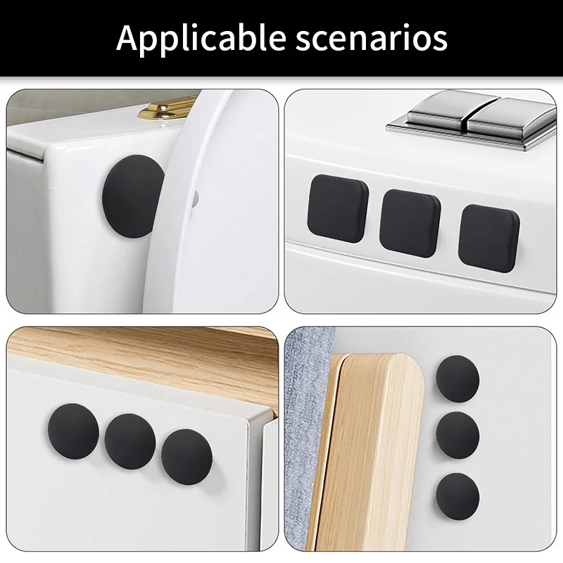 Silicone Door Stopper Door Stopper Bumpers Door Stopper Silicone Rubber Bumpers 1pcs Silicone Door Stopper Handle Bumpers Self Adhesive Mute Anti-Shock Protection Porte Pad Home Improvement Wall Protector Pad