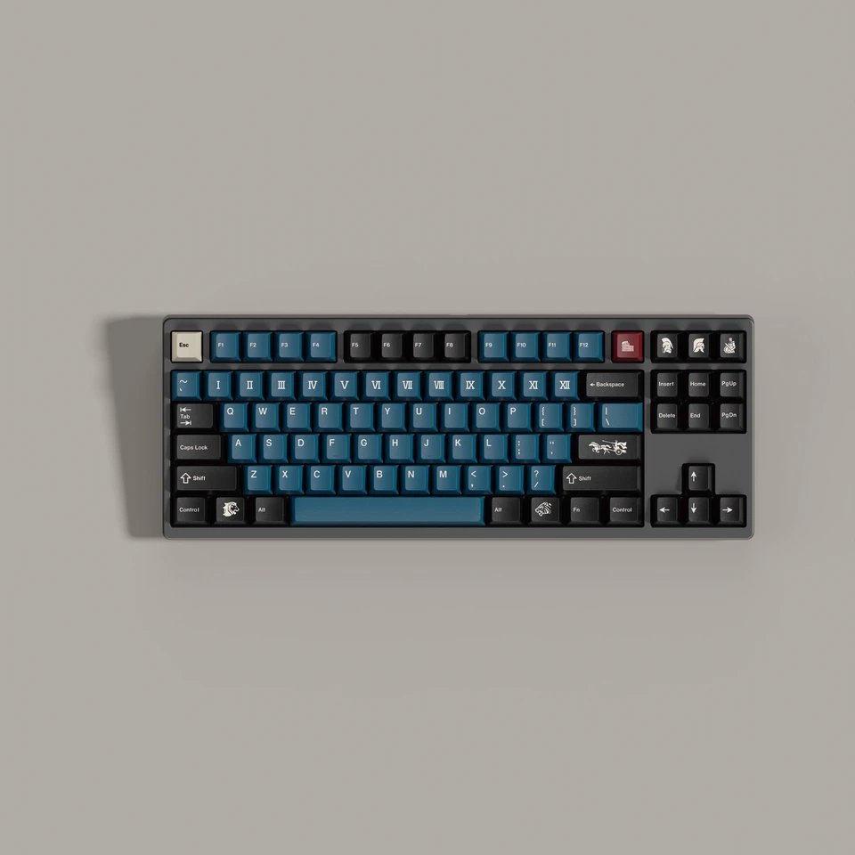 Pbt gmkグラディエーターキーキャップ、チェリープロファイルキー