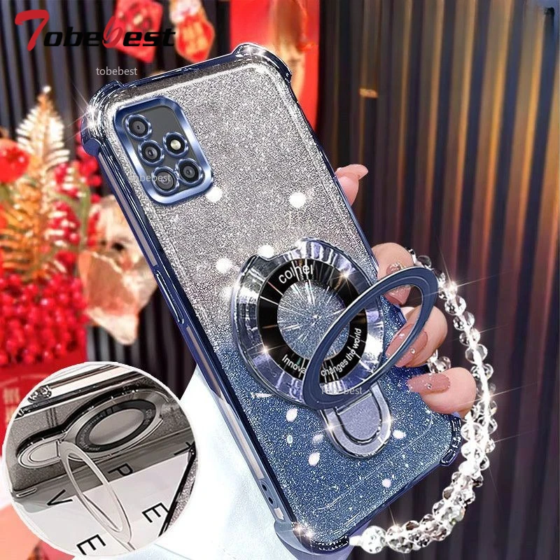 Glitter Plating Shockproof Case For Samsung Galaxy A51 A71 A21S
