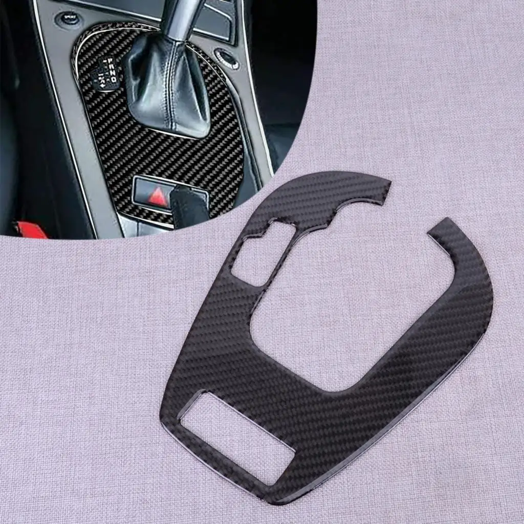 Car Automatic Gear Shift Cover Trim Carbon Fiber Black Fit for BMW Z4