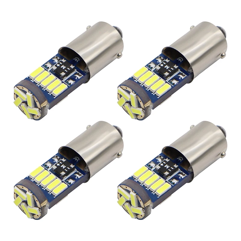2 Bombillas LED BA9S Amarillas, 12V, 6000K – Para Luces De Posición, Matrícula O Interior De Coche