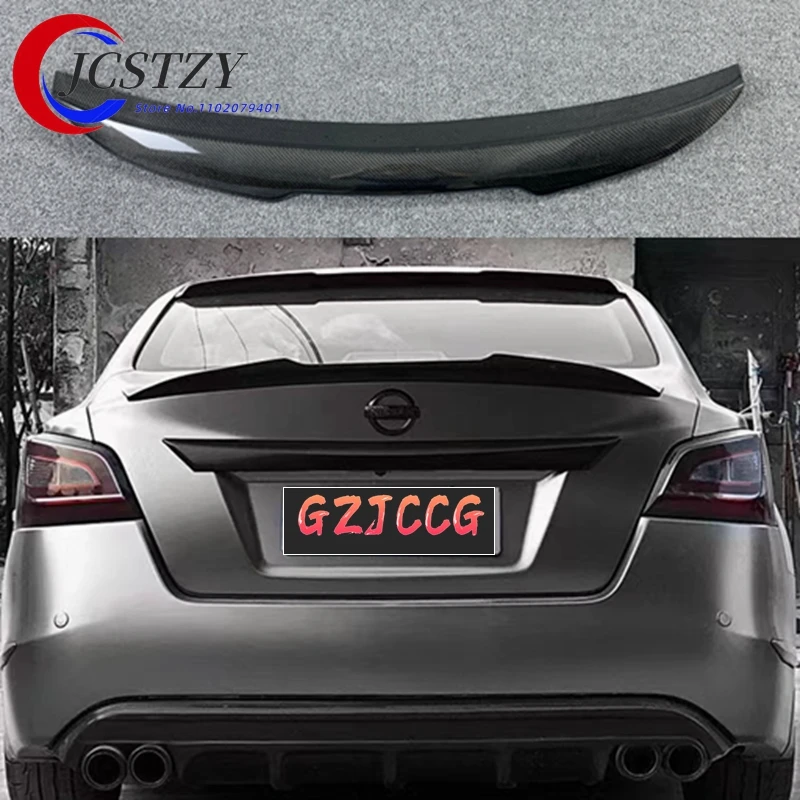 

For Nissan Teana Altima Spoiler.High Quality carbon fiber Rear Wing Spoilers Trunk Lid Diffuser 2013.-2015