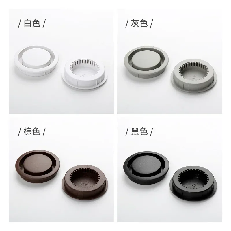 5pcs Circular plastic shoe cabinet air cover Shoe cabinet air vent 50mm tatami vent cover rejilla ventilacion