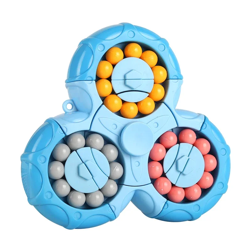 Six sided Rotation Finger Bean Intelligence Gyro Antistress Fingertip Cube Learning Educational Magic Disk For Kids Gift New