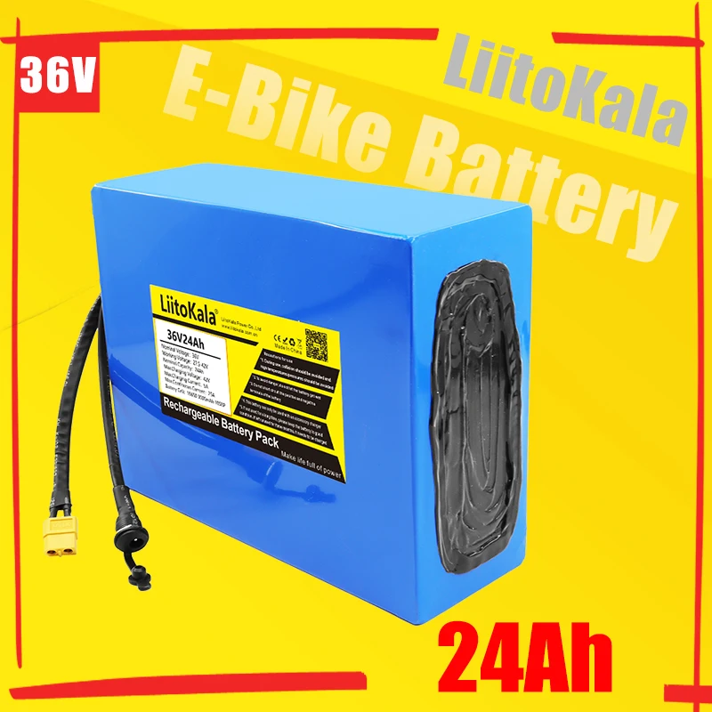 Liitokala 36V 30ah 6ah 10ah 12ah 15ah 20ah 24ah E-Bike Accu Voor Elektrische Fiets Elektrische Scooter