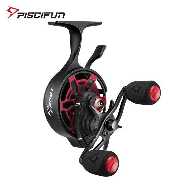 Piscifun ICX Frost Inline Ice Fishing Reel Innovative Structure Design  Magnetic Drop System Large Spool Diameter