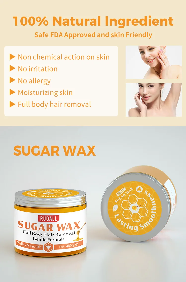 Pure Organic Natural Beeswax, 400g, for Body Armpit Hair Removal