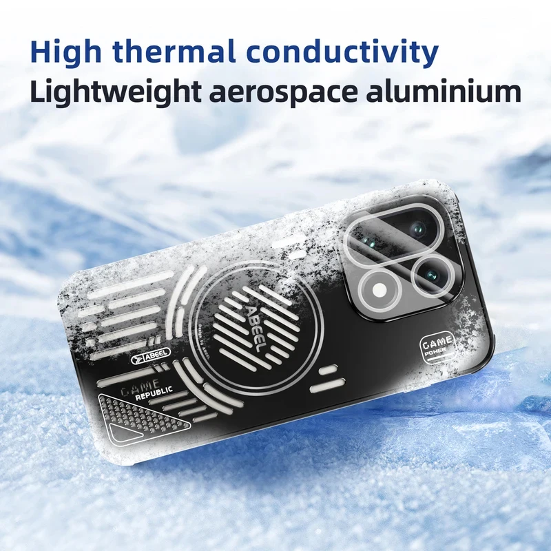 Enhanced Aluminum Magnetic Cooling Metal Case with Stand and Lens Protector