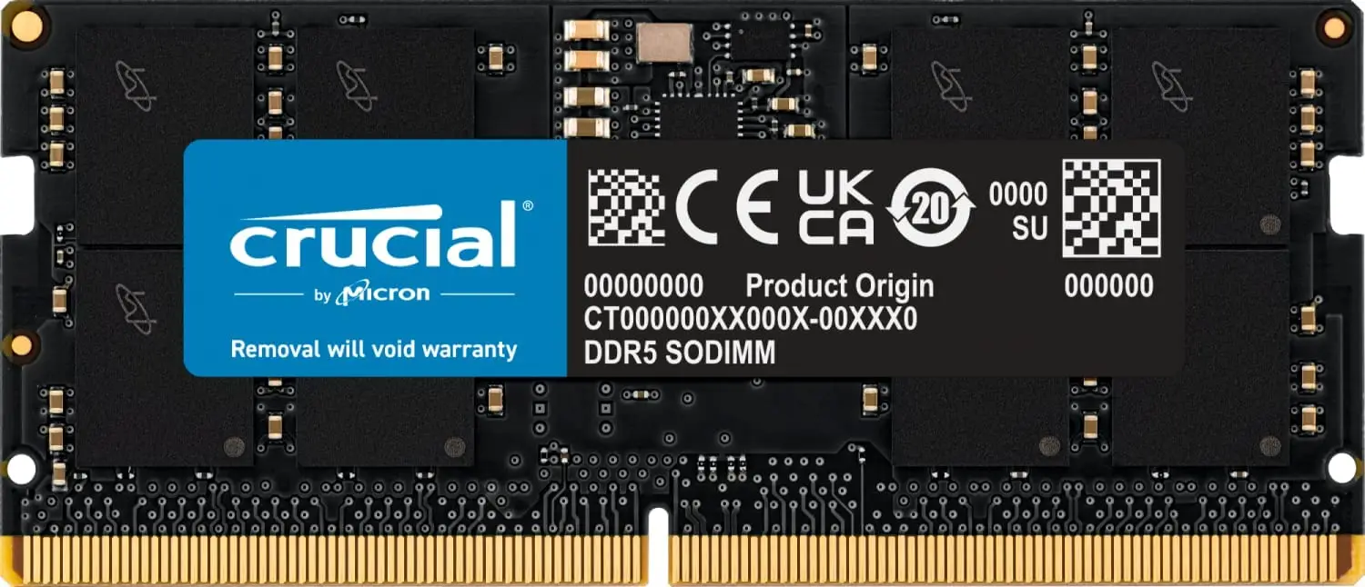 Crucial RAM 16GB DDR5 5600MHz 4800mhZ Laptop Memory Laptop Memory Module Laptop Ram Memory Notebook Ram Memory