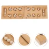 Game Mancala Board Chess Games African Kids Wood Checkers Wooden Travel Folding Set Family Toy Puzzle Strategy Brain Marble Bead 2