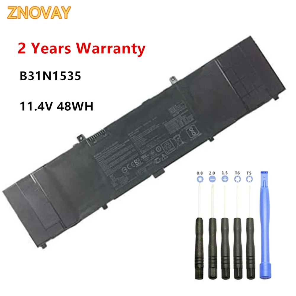 

ZNOVAY B31N1535 Laptop Battery For ASUS ZenBook UX310 UX310UA UX310UQ UX410 UX410U UX410UA UX410UQ U4000U U400UQ RX310U 48WH