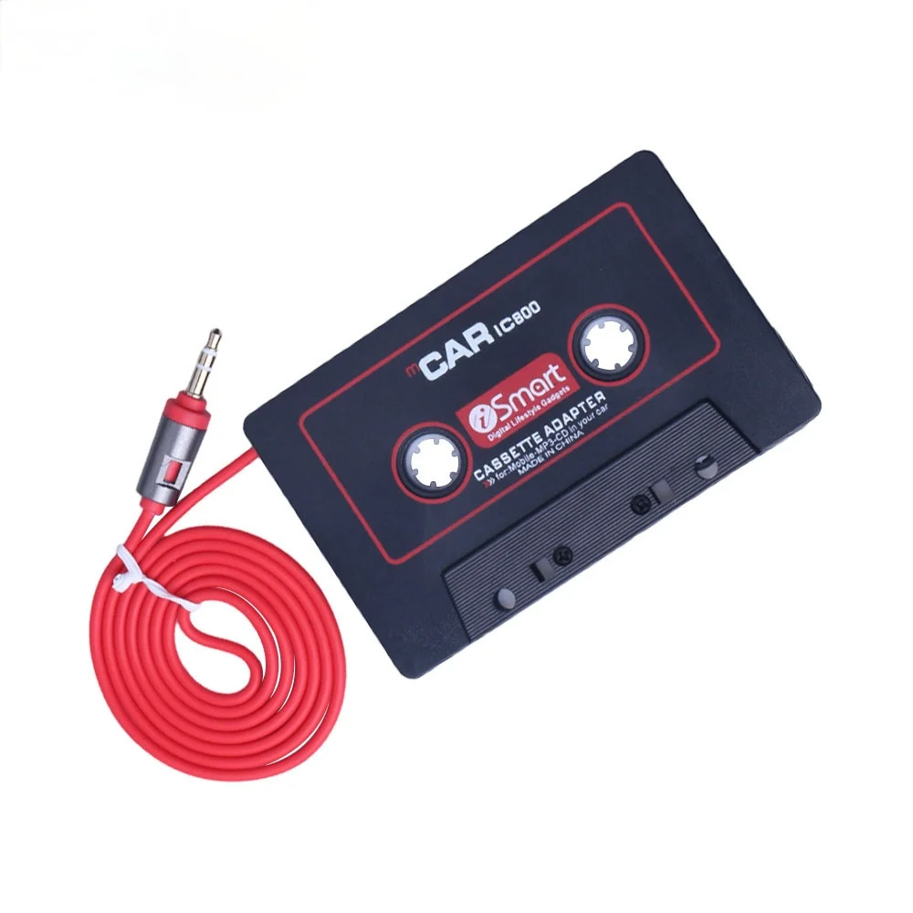 

New Car Cassette Tape Stereo Adapter Tape Converter For iPod For Phone MP3/4 AUX Cable CD Player Magnetic Car Tape Player