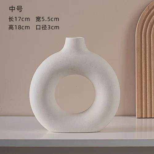 Vaso Geometrico In Plastica Rosa Opaca | Decorativo Da Tavolo Per Fiori Recisi O Idroponico | Moderno