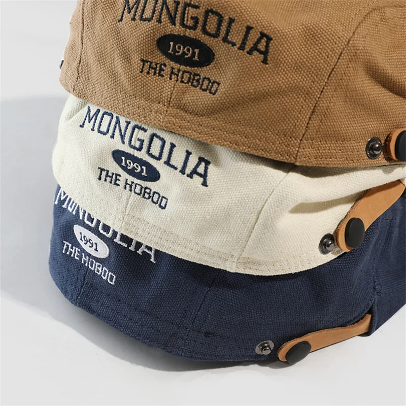 Casual Hat Beret Hat Newsboy Cap Newsboy Hat Woolen Beret Men Women Beret Spring Summer Embroidery Flat Hat Vintage Casual Newsboy Cap Unisex Cotton Gatsby Cabbie Cap Front Back Wear