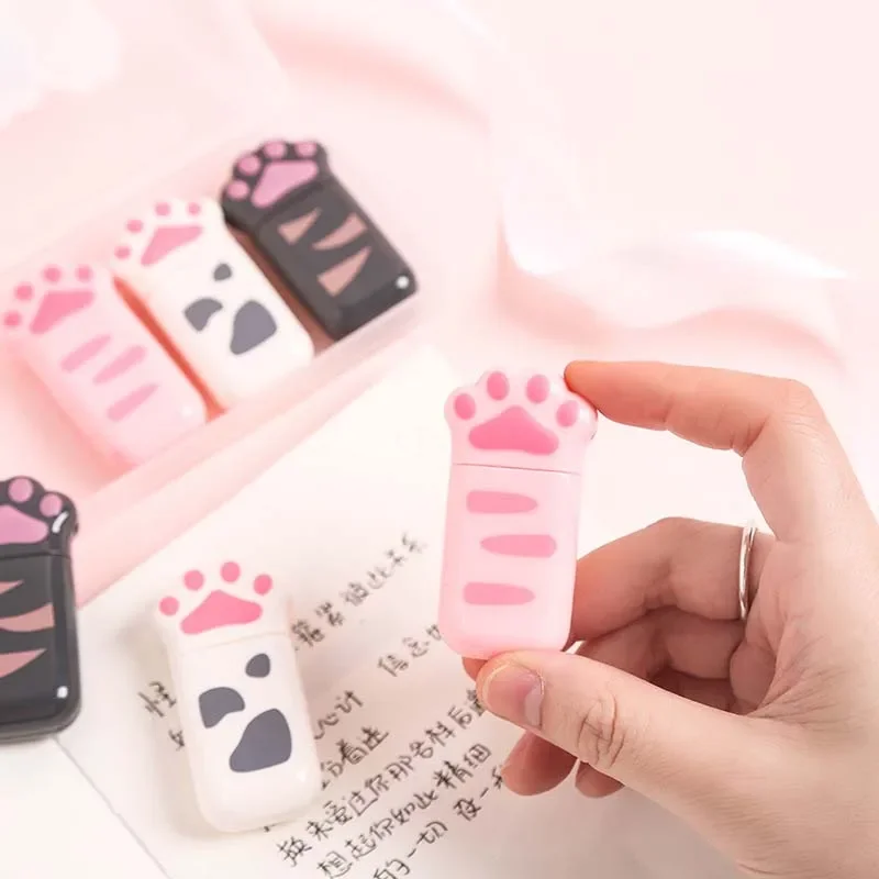 6pcs Cat Claw Mini Correction Tape Kawaii White Out Corrector Stationery correction tape